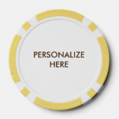 CUSTOM POKER CHIPS - BOURBON is Comfort Food (Achterkant)