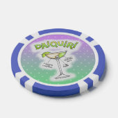 CUSTOM POKER CHIPS - DAIQUIRI RECEPT COCKTAIL ART (Enkel)