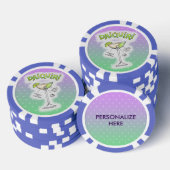 CUSTOM POKER CHIPS - DAIQUIRI RECEPT COCKTAIL ART (Opstapeling)