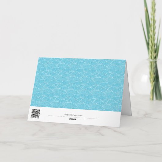 Custom Polaroid Photo Collage Folded Card Bedankkaart (Achterkant)