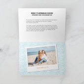 Custom Polaroid Photo Collage Folded Card Bedankkaart (Binnen)