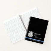 Custom Police Department Law Enforcement Logo Notitieboek (Binnen)