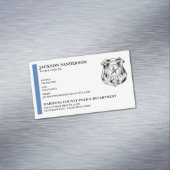 Custom Police Officer Department Law Enforcement Magnetisch Visitekaartje (Voorbeeld)