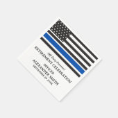 Custom Police Pensioen Partij Servet (Hoek)