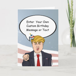 Custom Political Birthday Greeting Kaart