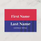 Custom Political Election Campaign Visitekaartje (Voorkant)