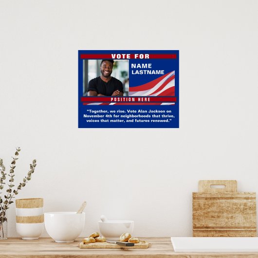 Custom Politics Campaign Template Poster (Keuken)