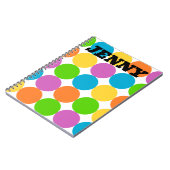 CUSTOM Polka Dots Mod 1960's Groovy Notitieboek (Linkerzijde)