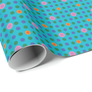 Custom Polka Dots Vis in het Zee Verpakkingspapier Cadeaupapier