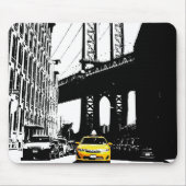 Custom Pop Art Nyc New York City Yellow Taxi Muismat (Voorkant)