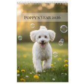 Custom Poppy Dog 2026 Calendar Kalender (Hoes)