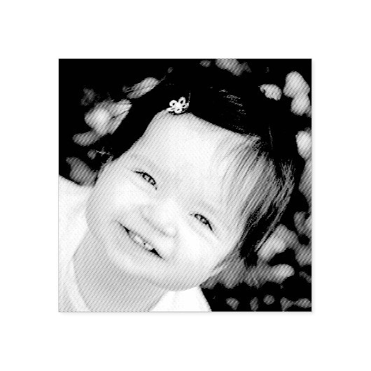 Custom Portrait Face photo Self-Inking Rubber Rubberstempel (Afrduk)