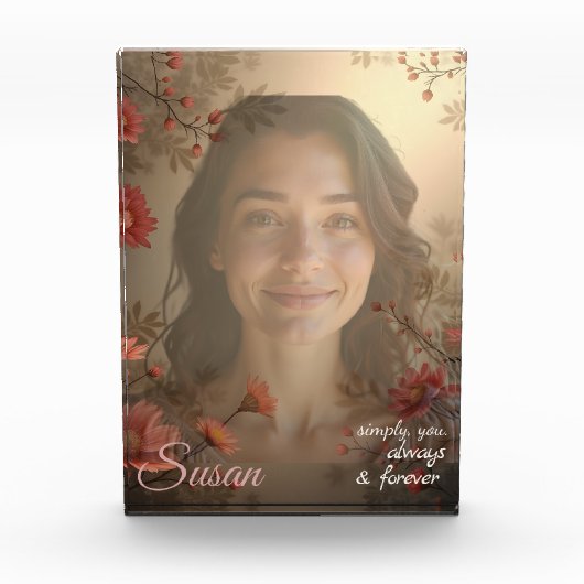 Custom Portrait for Her – Personalized Photo Gift Fotoblokken (Voorkant)
