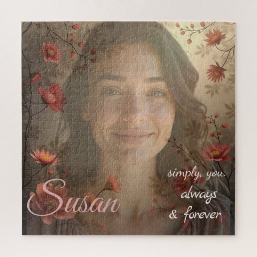 Custom Portrait for Her – Personalized Photo Gift Legpuzzel (Verticaal)