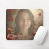 Custom Portrait for Her – Personalized Photo Gift Muismat (Met muis)
