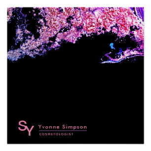 Custom POSTER SIGN Roze Paarse Zwart Modern