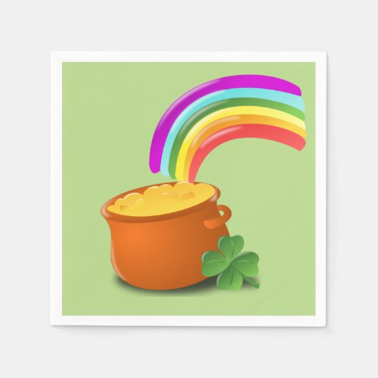 Custom Pot a Gold Napkin Servet (Voorkant)