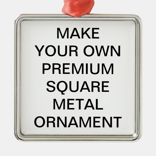 Custom Premium 2" Square Christmas Tree Ornament (Voorkant)