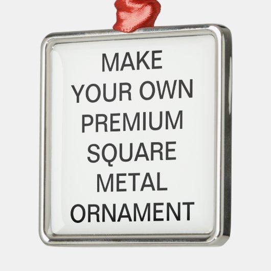 Custom Premium 2" Square Christmas Tree Ornament (Links)