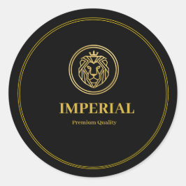 Custom Premium Round Business Logo Sticker