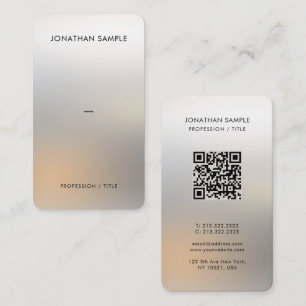 Custom Premium Zijdepapier Glamoureuze Zilveren Lu Visitekaartje