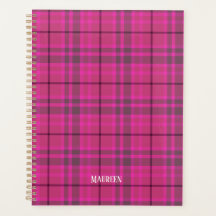 Custom preppy roze & paarse plaid tartan trendy