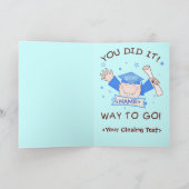 Custom Preschool / Kindergarten Boy Graduation Kaart (Binnen)