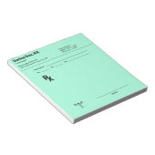 Custom Prescription Notepad – Editable Doctor RX Notitieblok (Schuin)