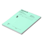 Custom Prescription Notepad – Editable Doctor RX Notitieblok (Linkerzijde)