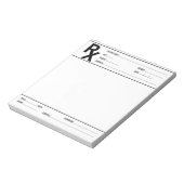 Custom Prescription Pad for Doctor Pharmacist Rx  Notitieblok (Linkerzijde)