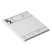 Custom Prescription Pad for Doctor Pharmacist Rx  Notitieblok (Schuin)