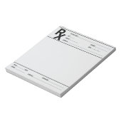 Custom Prescription Pad for Doctor Pharmacist Rx  Notitieblok (Linkerzijde)