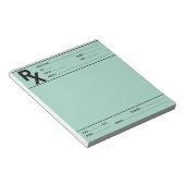 Custom Prescription Pad for Doctor Pharmacist Rx  Notitieblok (Schuin)