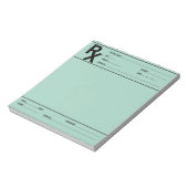 Custom Prescription Pad for Doctor Pharmacist Rx  Notitieblok (Linkerzijde)