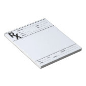 Custom Prescription Pad for Doctor Pharmacist Rx  Notitieblok (Schuin)