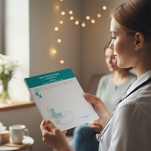 Custom Prescription Pad Template | Editable RX Not Notitieblok