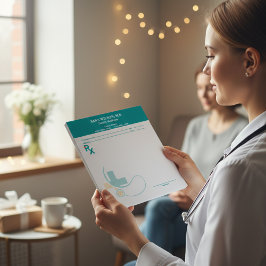 Custom Prescription Pad Template | Editable RX Not Notitieblok