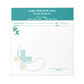 Custom Prescription Pad Template | Editable RX Not Notitieblok (Voorkant)