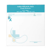 Custom Prescription Pad Template | Editable RX Not Notitieblok (Voorkant)