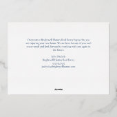 Custom Prettige feestdagen Real Estate Company Gol (Achterkant)