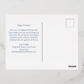 Custom Prettige feestdagen Real Estate Company Gol (Achterkant)