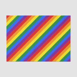 Custom Pride Rainbow Stripes Uitnodiging Tissuepapier