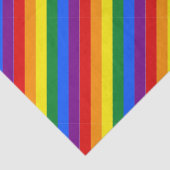 Custom Pride Rainbow Stripes Uitnodiging Tissuepapier (Detail)