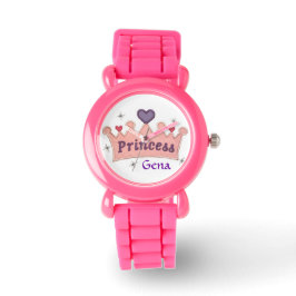Custom Princess Glitter Watch Sjabloon Horloge