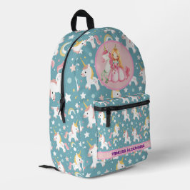 Custom Princess Unicorn Bedrukte Rugzak