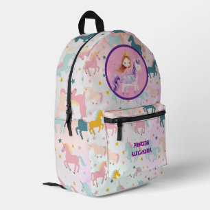 Custom Princess Unicorn Bedrukte Rugzak