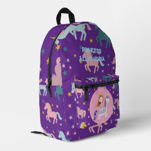 Custom Princess Unicorn Bedrukte Rugzak
