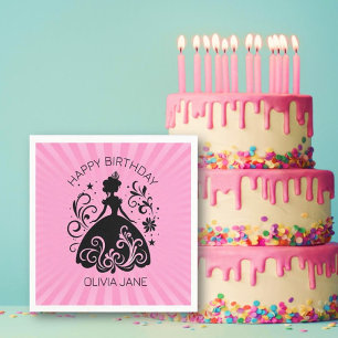  Custom Princess Verjaardagsfeest Servetten