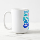 Custom Principal Grappig Geen SUPERHELD Koffiemok (Links)