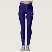 Custom Print Jiu Jitsu Crew Blue Spats Leggings (Voorkant)